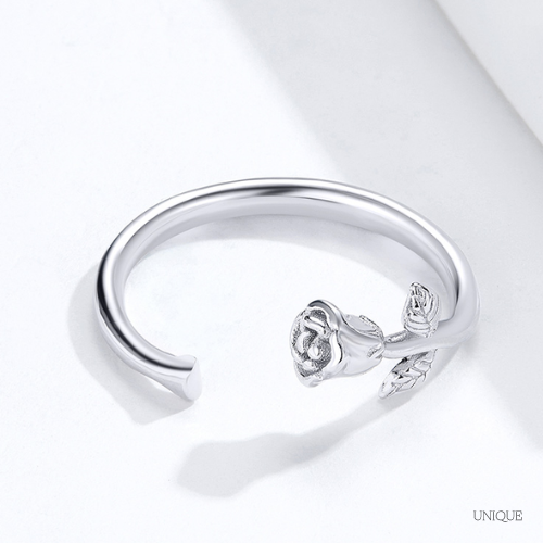 Anillo de Rosa en Plata 925