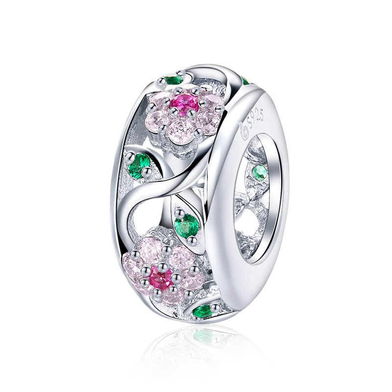 Charm Jardín Florido - Plata 925