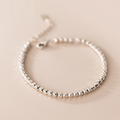 Pulsera Geométrica Ajustable de Plata